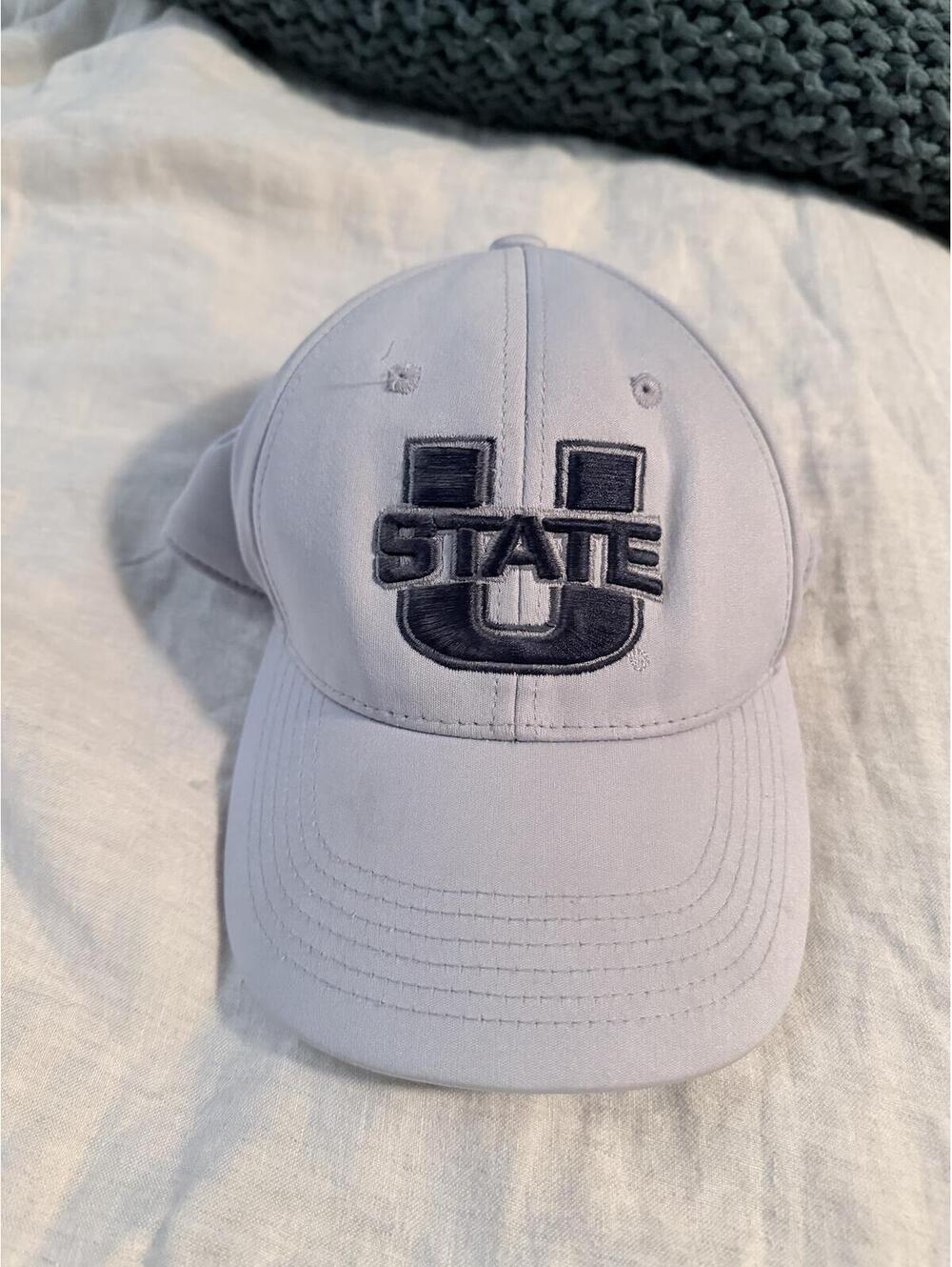 Light Grey U State Baseball Cap - One Size Fits All